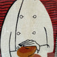 Vintage Framed "The Butcher, The Baker, The Candlestick Maker" Irish Linen Artwork