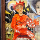 Vintage Small Original Framed "The Little Circus" 1980 Mixed Media on Board by Phyllis Londraville
