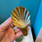 Vintage Brass Shell Ring Dish/item