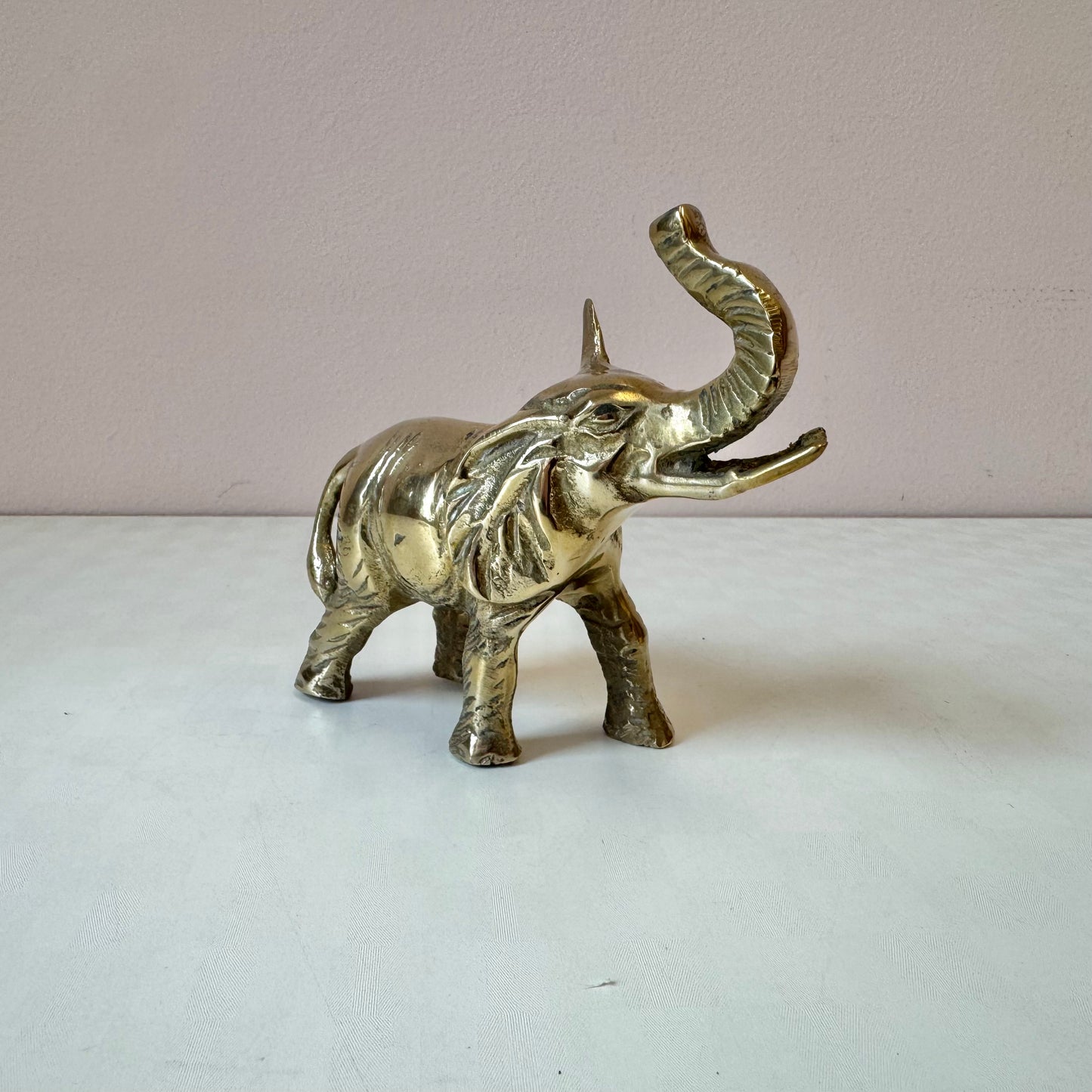 Vintage Brass Elephant Figurine