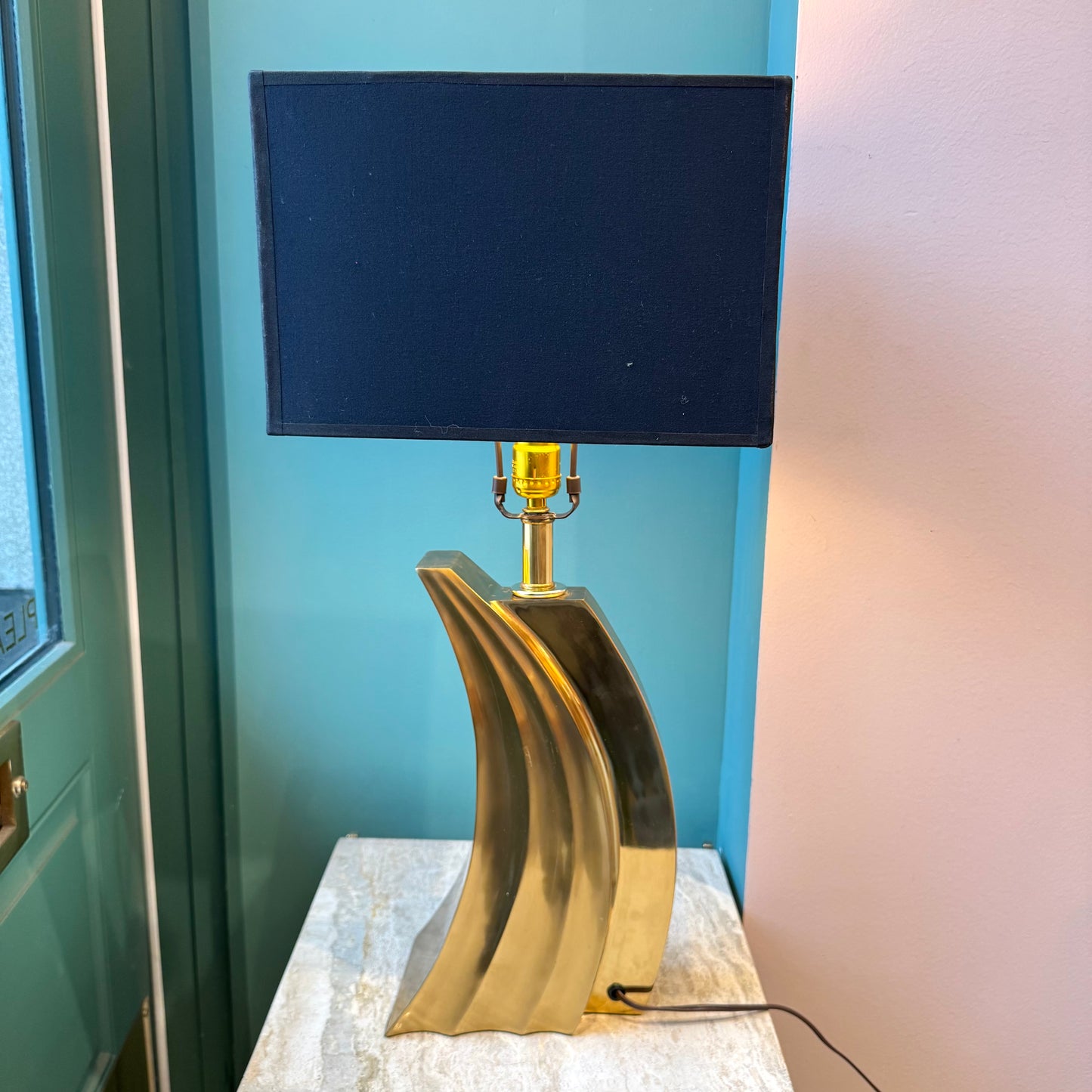 1970’s Pierre Cardin Style Brass Lamp