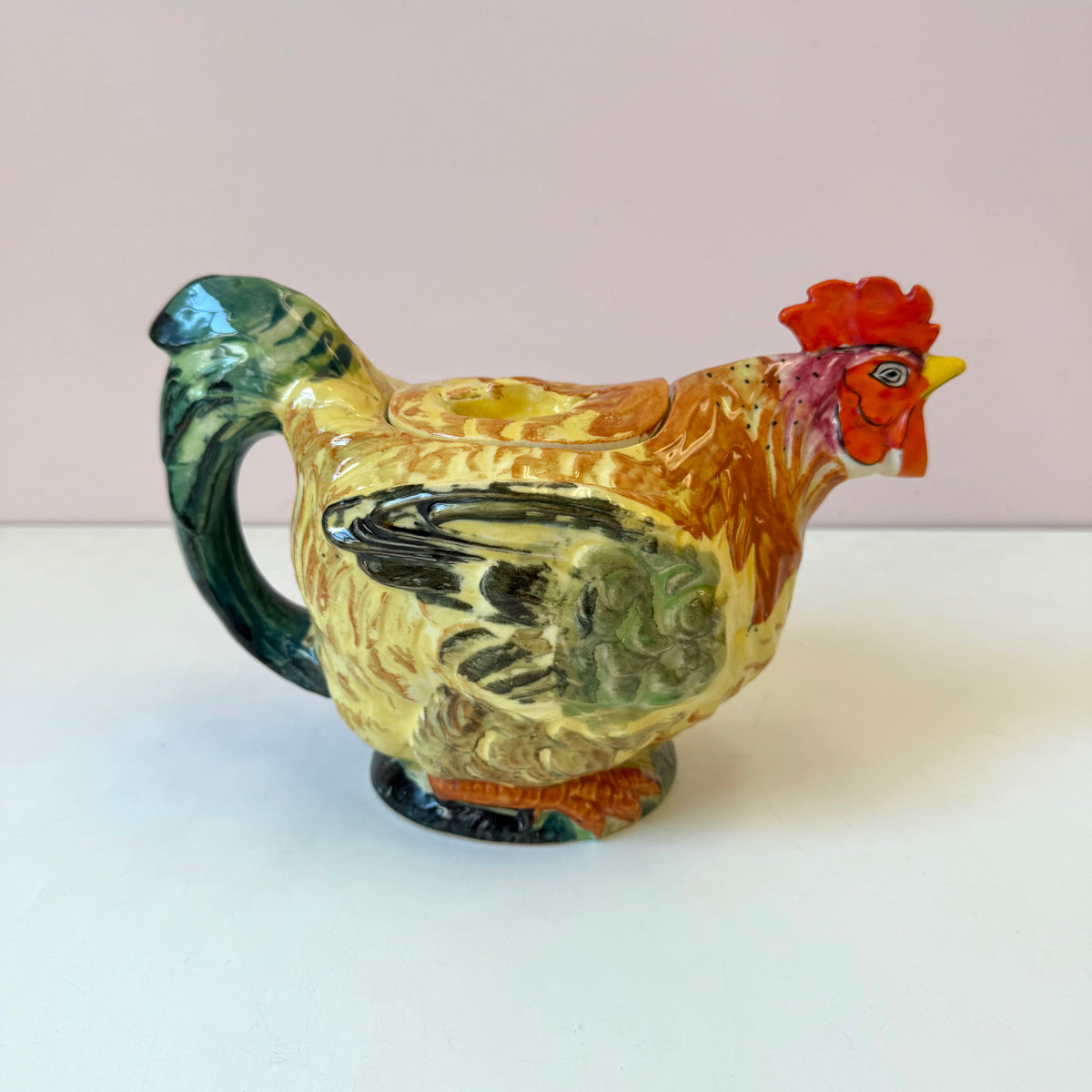 Vintage Ceramic Rooster Teapot by The Hirode
