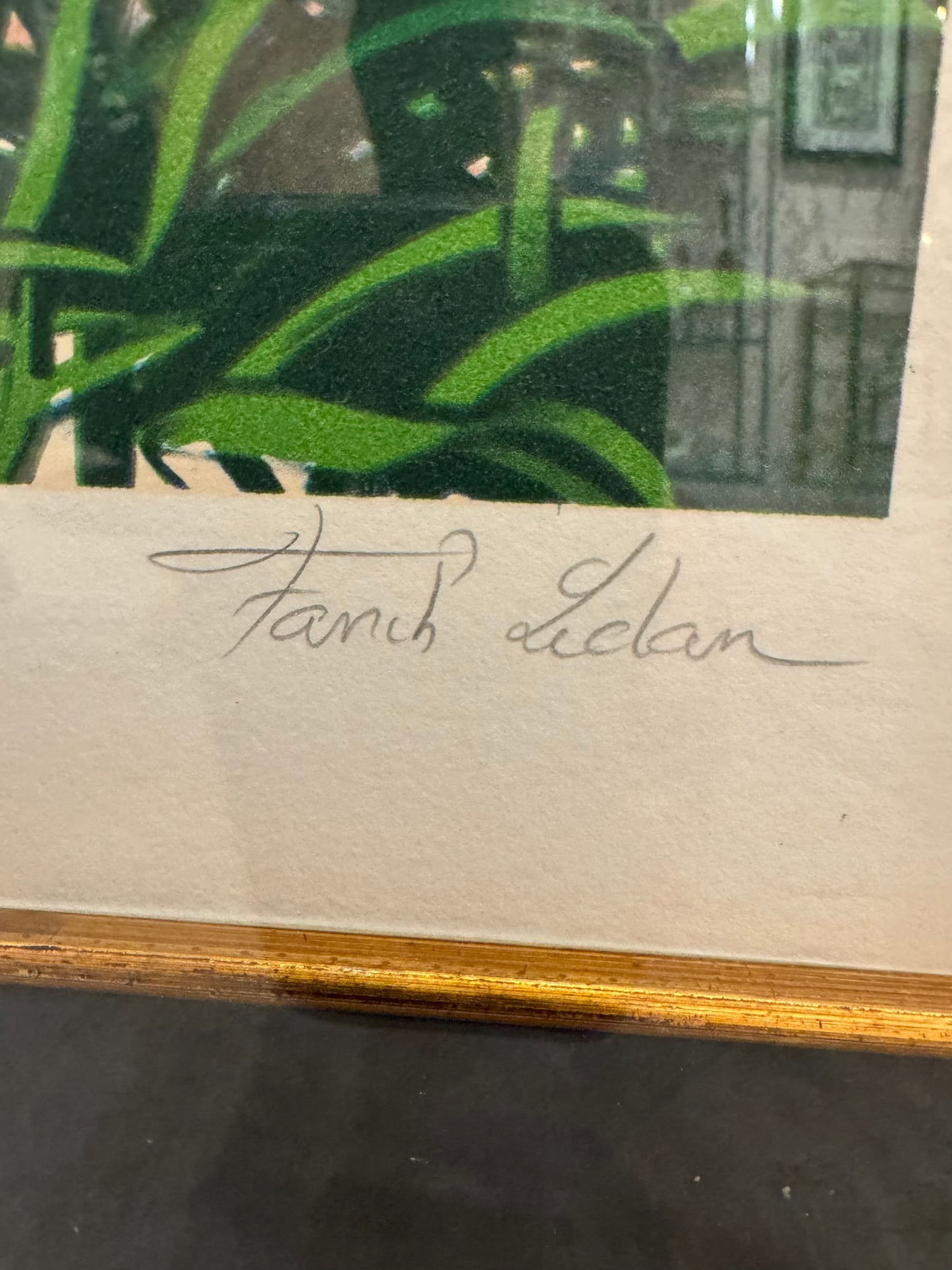 Vintage Limited Edition Signed Lithograph Titled "Le Salon Matisse" by Fanch (Francois Ledan)