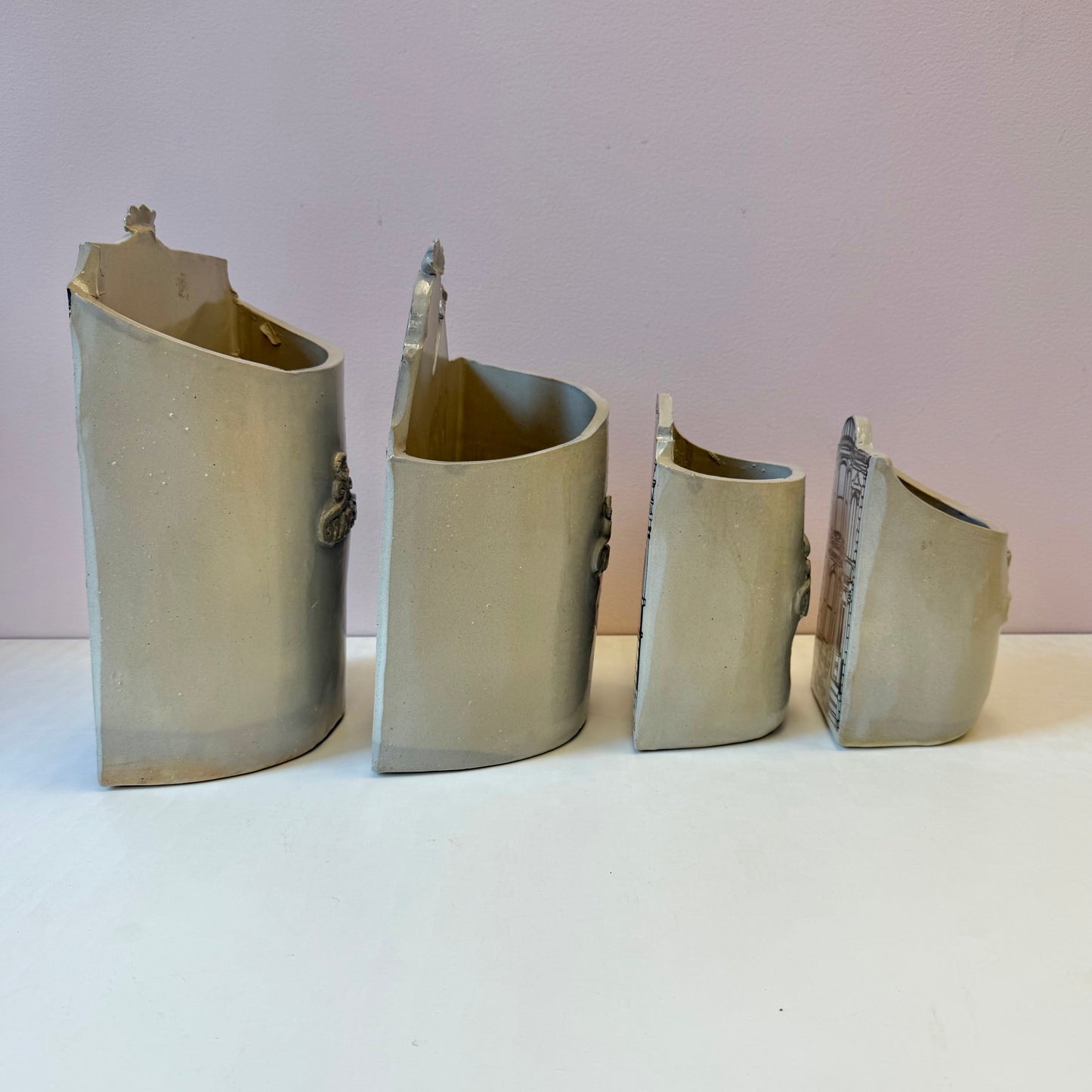 Vintage 1970’s Jon Carlos Lopez Ceramic Victorian House Planter/per item