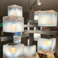 Mid Century Murano Glass Cube Chandelier by Gaetano Sciolari for Mazzega