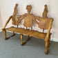 1980 Andrew Willner Three Person Bench/Signed and dated