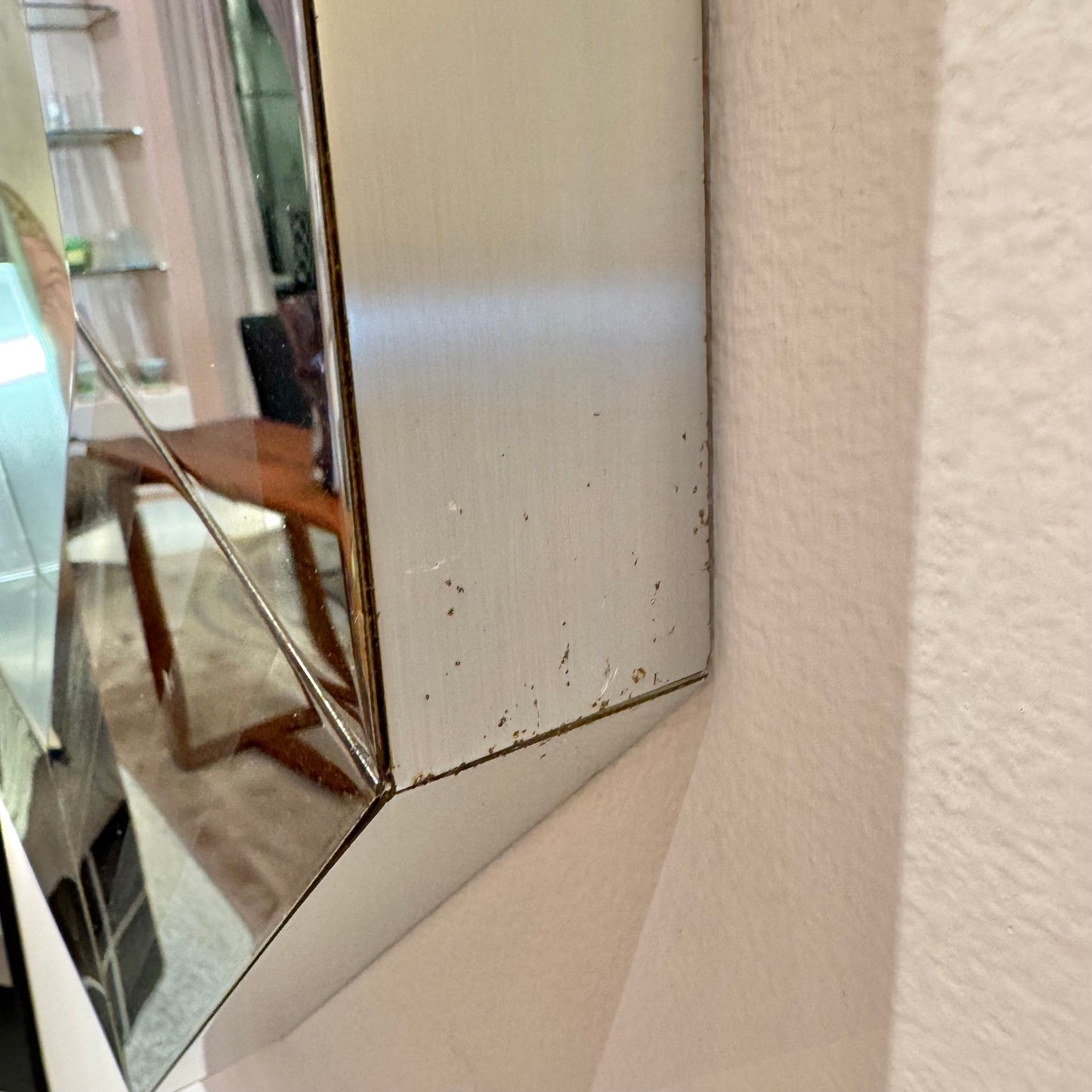 Vintage Octagonal Metal Mirror
