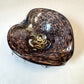 Vintage Black and Metallic Copper Murano Glass Bowl