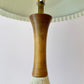 Vintage Mid-Century Ceramic and Walnut Lamp w/shade