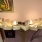 Vintage Hollywood Regency Style Cream Palm Tree Floor Lamp by Casa Bique