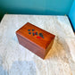 Vintage Wooden Playing Card Box
