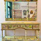 Vintage Hand Crafted Mexican Console and Mirror Set by Diseños Caaesa