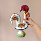 Vintage Portuguese Lucky Rooster Hand Painted Ceramic Figure