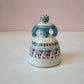 Vintage Ceramic Spanish Folk Art Lady Dinner Bell