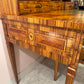 Vintage Carlton House Style Marquetry Writing Desk and Stool