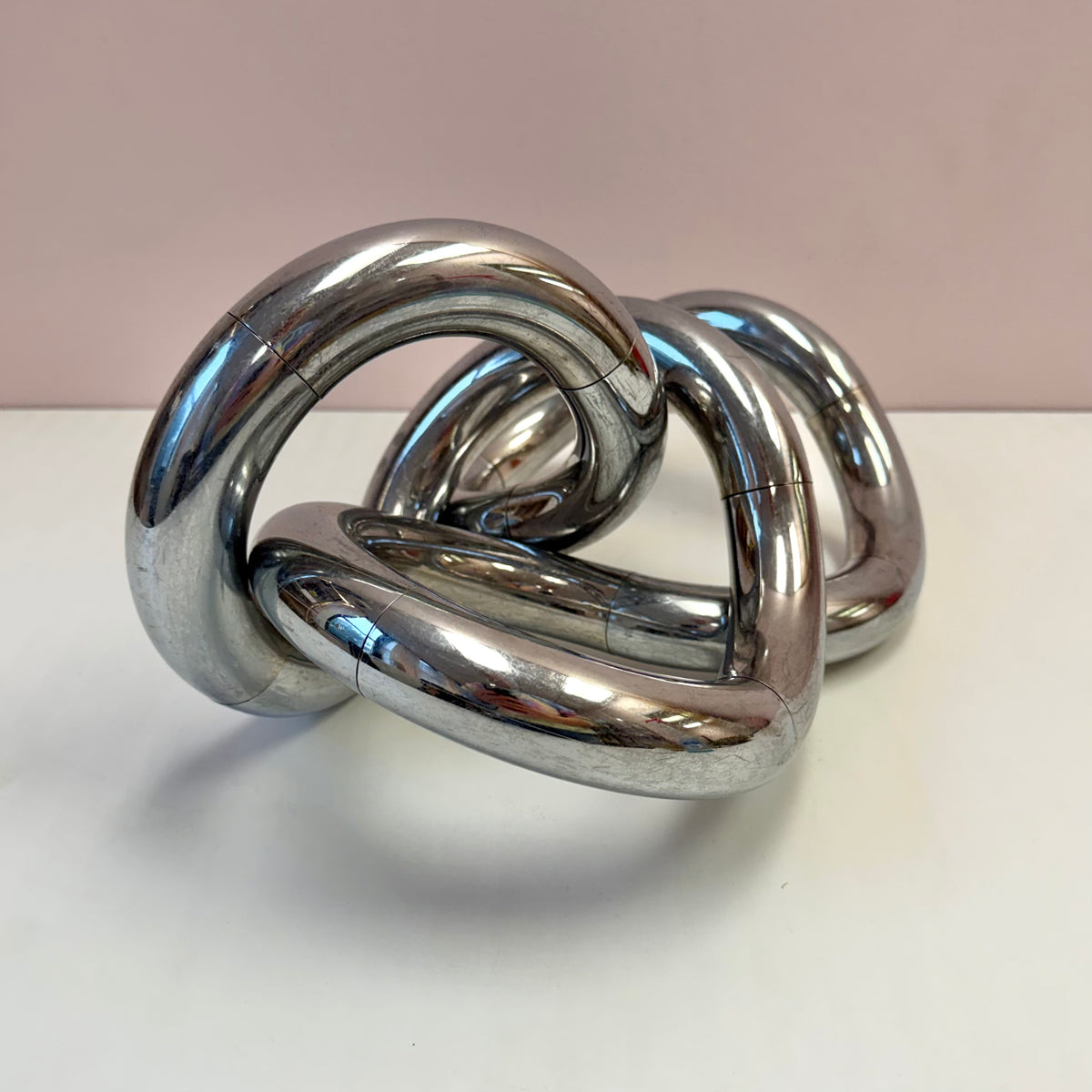 Vintage 1982 Chrome "Tangle" Sculpture by Richard X Zawitz