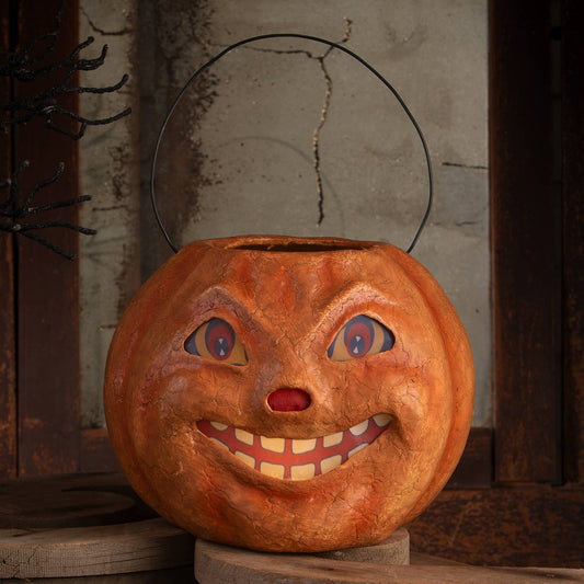 Vintage Inspired Pumpkin Candy Bucket