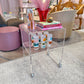 Vintage Lucite Rolling Shelf/Side Table