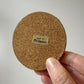 Vintage Capiz Shell and Brass Coaster Set with Caddy