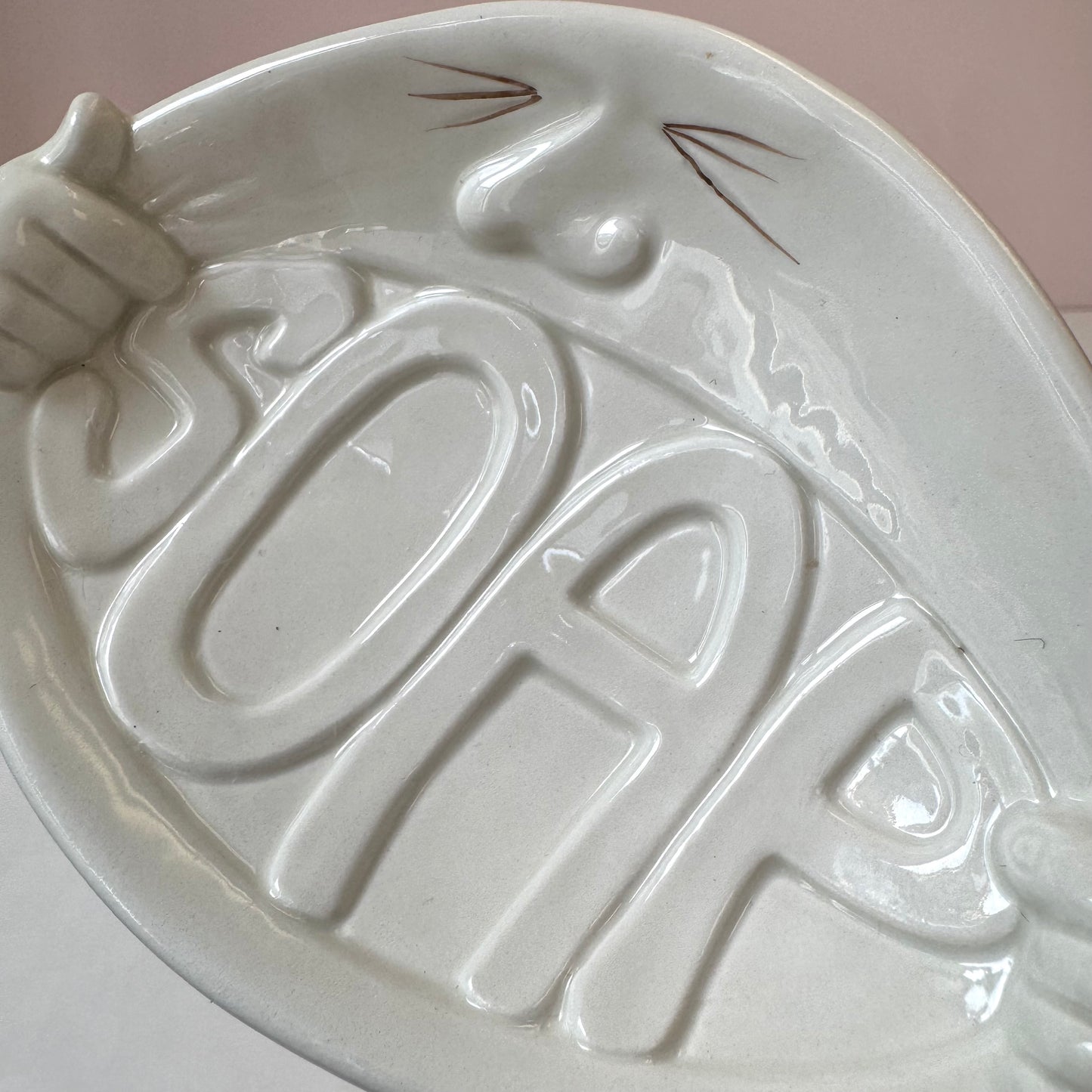 Vintage Fitz and Floyd ‘Great Faces’ Soap Dish