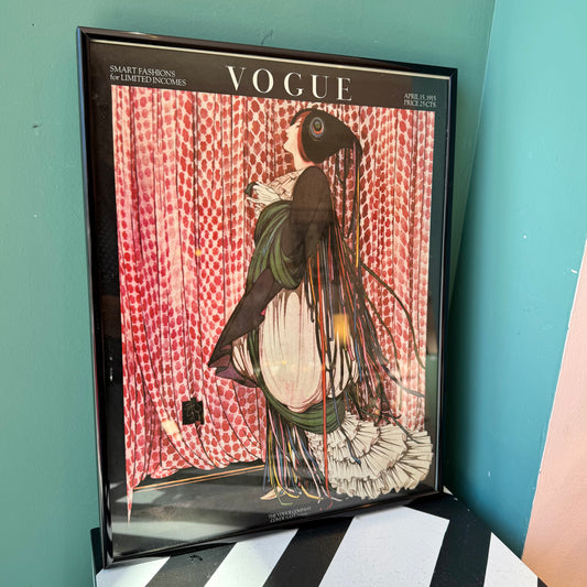 Vintage Framed Vogue Cover Poster