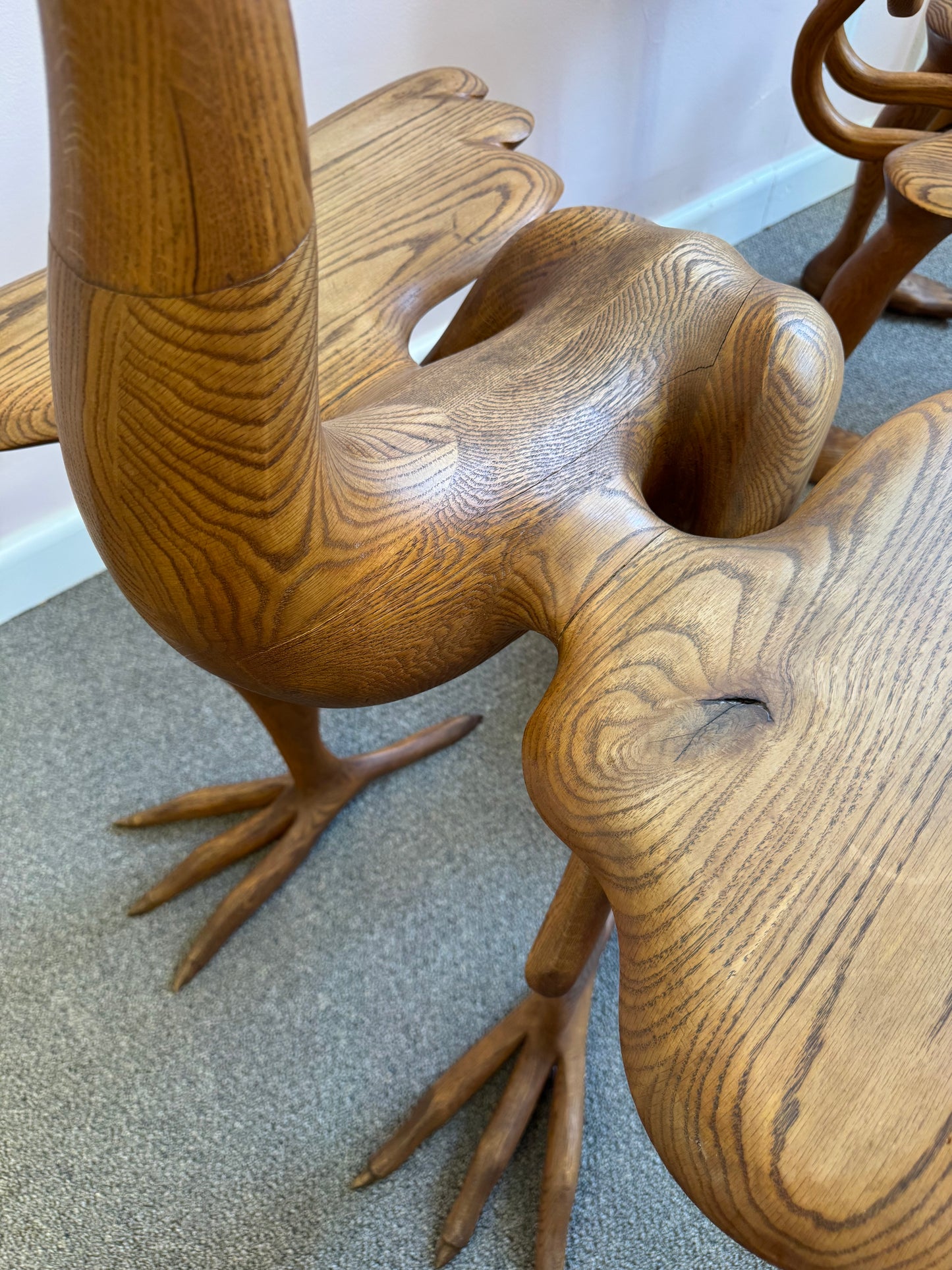 1980 Andrew Willner Ostrich Table/Signed and Dated