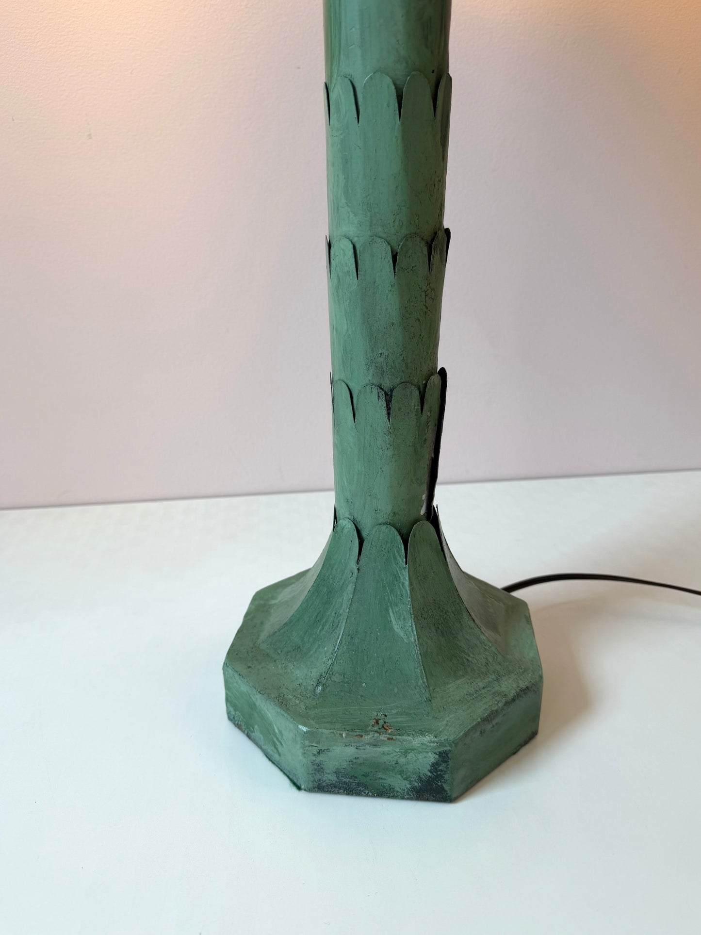 Vintage 1970s Chapman Style Palm Tree Table Lamp/per item