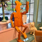 Vintage Extra Large Articulating Wooden Man