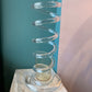 Mid Century Spiral Lucite Umbrella Stand by Dorothy Thorpe (as is)