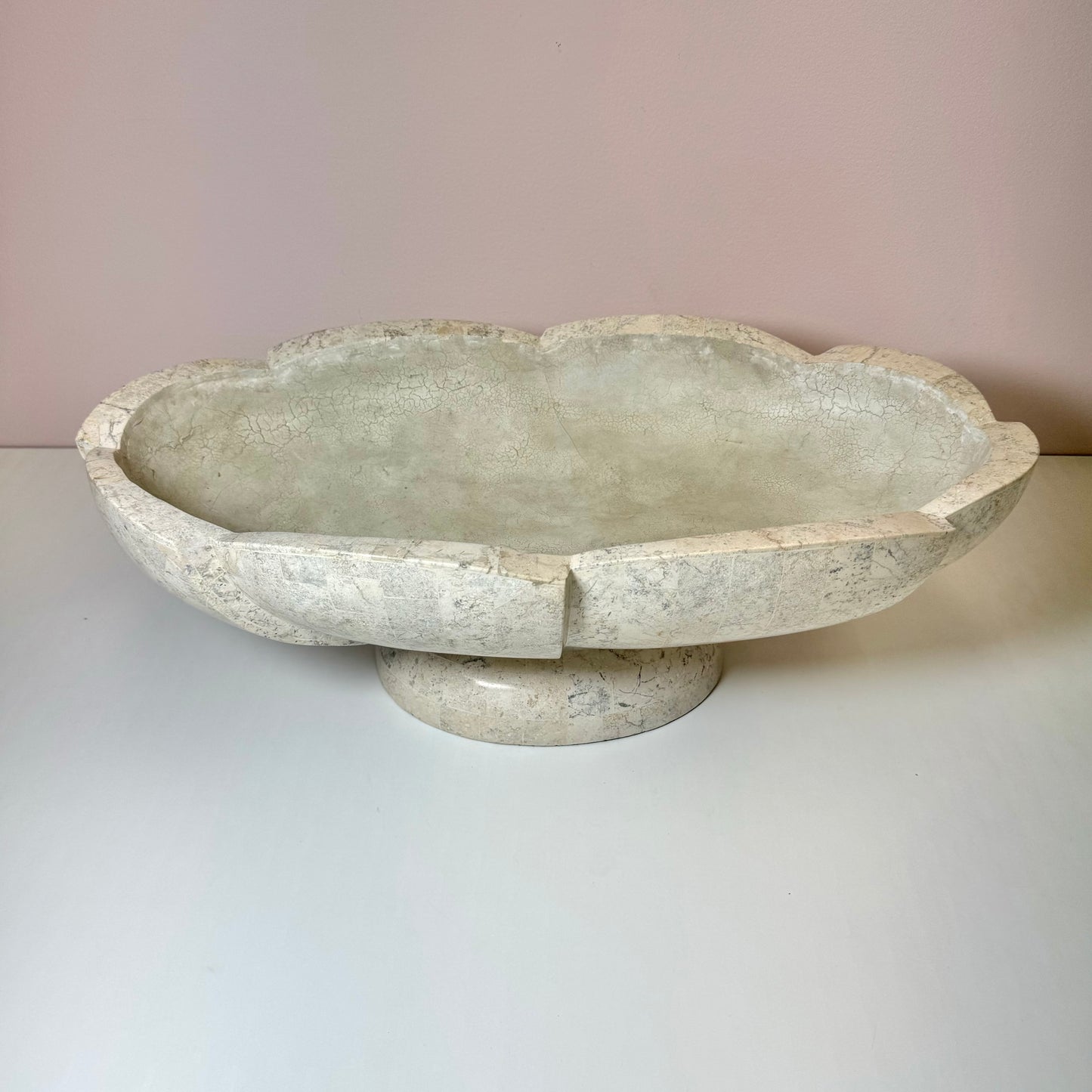 Vintage Large Tessellated Stone Bowl