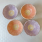 Vintage 8 Piece Set of Flower Cups and Saucers by Roscher & Co.