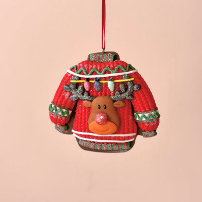 Ugly Sweater Resin Ornament