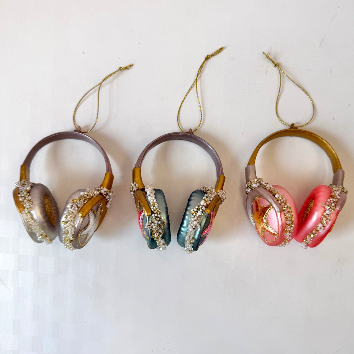 Headphone Glass Ornament