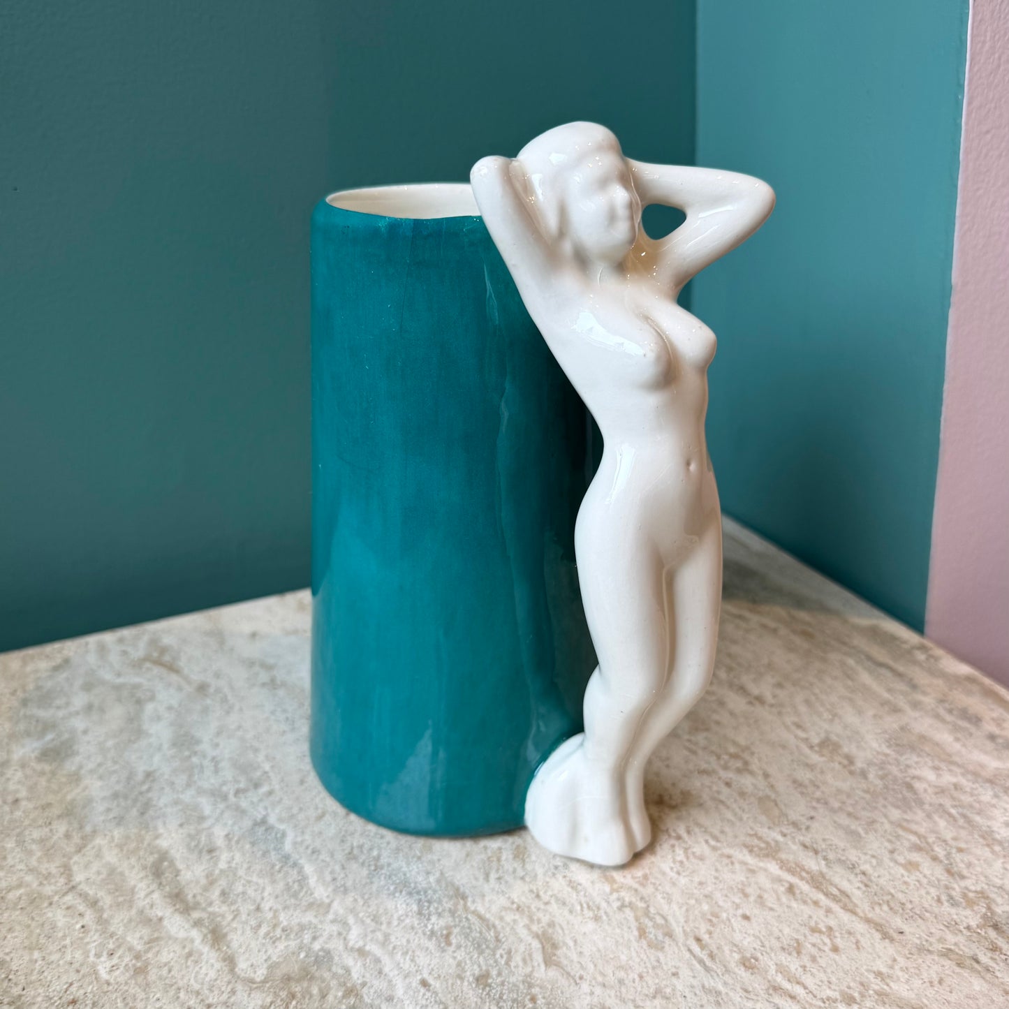 Vintage 1960’s Naked Lady “F” Mug