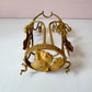 Vintage Gold Gilt Metal Ivy Leaf Bottle Holder