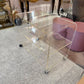 Vintage Lucite Waterfall Rolling Cart/Shelf