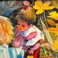 Vintage Small Original Framed "The Buttercup Day" 1982 Acrylic on Board Painting by Phyllis Londraville