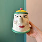 Vintage 5 Piece Tea Set “Coffee Break” by Clay Art San Francisco, Dated 1993