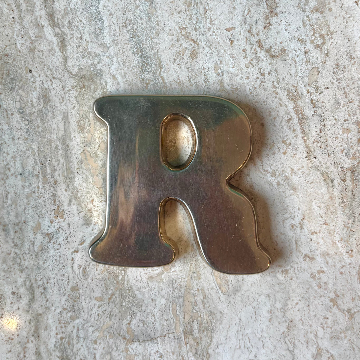 Letter Paperweights Vintage Solid Brass Letter 'R’ Paperweight – The Swan's House