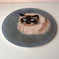 Vintage Original Circular Ragdoll Cat Portrait