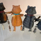 Vintage Set of 6 WMG Cooking Cat Shelf Sitters