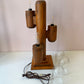 Vintage 1990’s Wooden Modeline Replica Saguaro Cactus Lamp (as is)