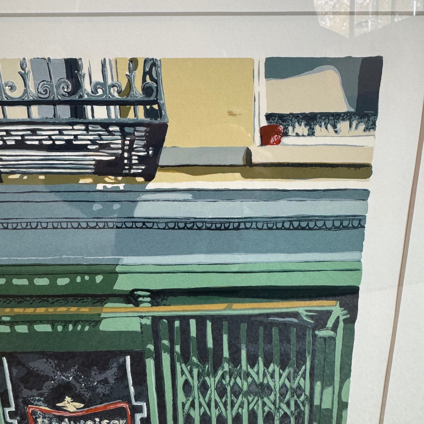 Vintage "Sandwich s" Original Signed and Numbered Screenprint by Ed Bordett