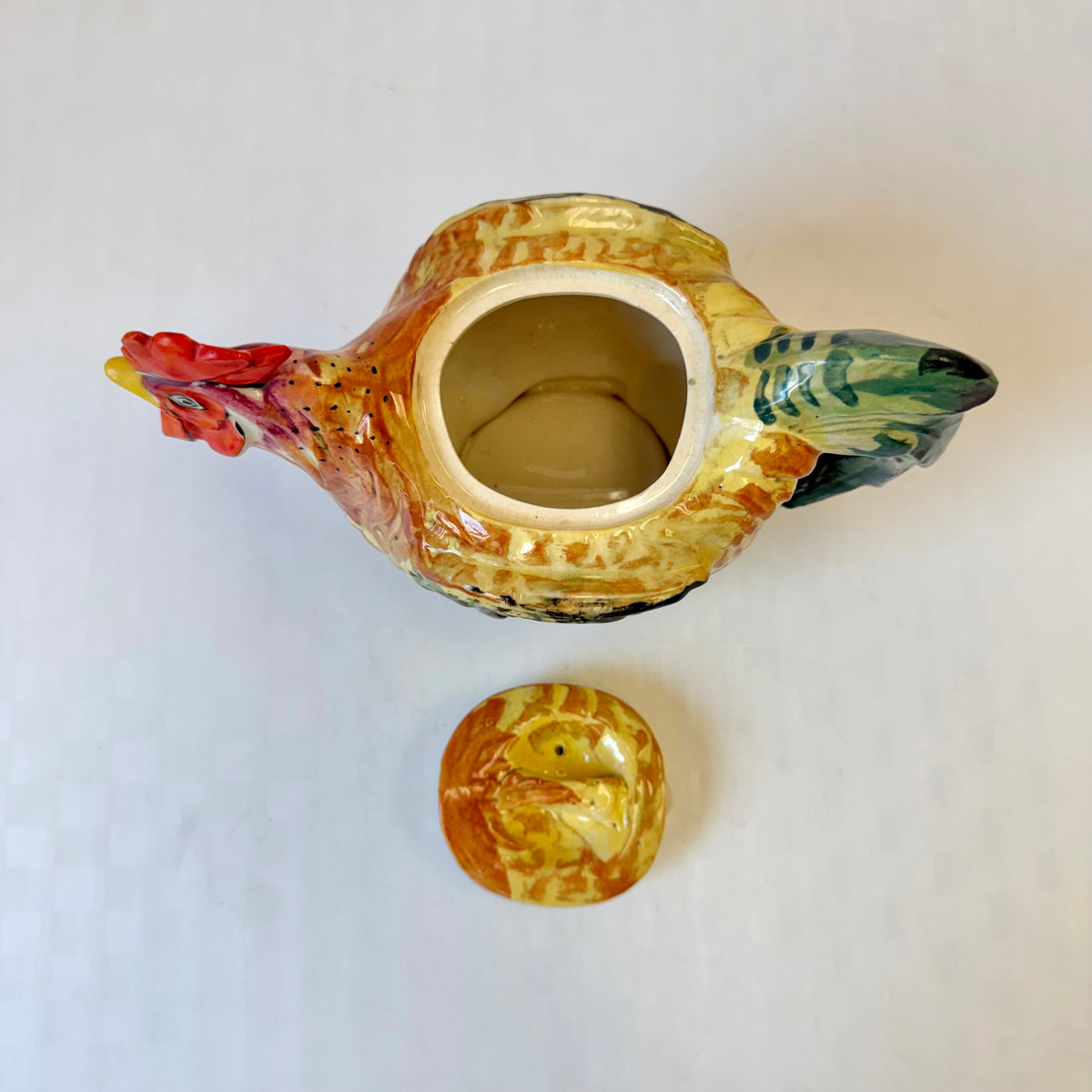 Vintage Ceramic Rooster Teapot by The Hirode
