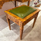 Vintage Carlton House Style Marquetry Writing Desk and Stool