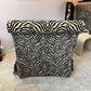 Vintage Velvet Tiger Slipper Chair