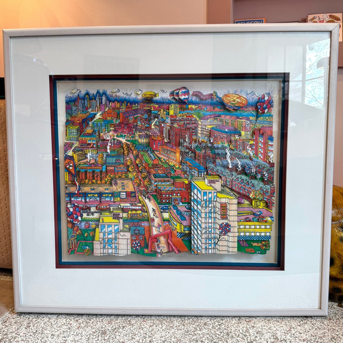 Vintage "University of Pennsylvania" 3D Artwork Signed Numbered Artist Proof by Szynal
