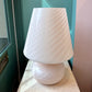 Extra Large Vintage Blush Pink Murano Mushroom Lamp
