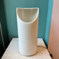 Vintage 1980's Modernist White Ceramic Lipstick Lamp