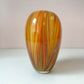 Vintage Multi-Color Feathered Glass Vase